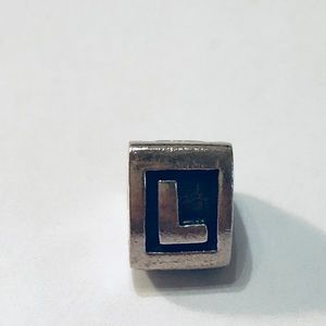 Retired Pandora Initial Charm Letter L 💎✨